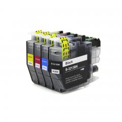 Patrone passend f�r Brother LC3213 alle Farben / 4 St�ck / keine Originalpatrone