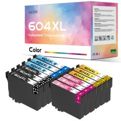 Kompatible Epson-Tintenpatronen 604XL alle Farben 