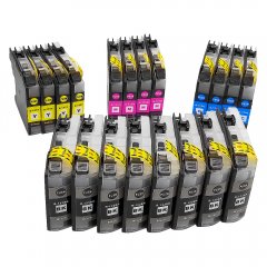 20er Set Tintenpatronen Brother LC123 kompatibel alle Farben