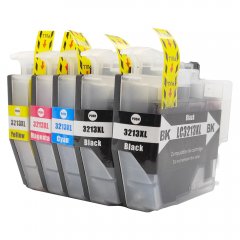 5x Brother LC3213 kompatible Druckerpatronen alle Farben