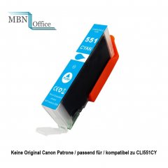 Kompatible Canon Tintenpatrone CLI551CY