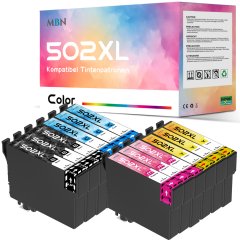 Kompatible Epson-Tintenpatronen T502 XL alle Farben 12 