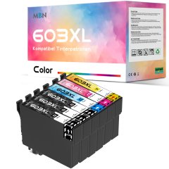 Kompatible Epson-Tintenpatronen T603 XL alle Farben 6 S