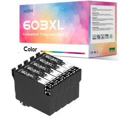 Kompatible Epson-Tintenpatronen T603BK XL 5 St�ck
