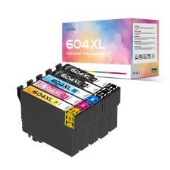Kompatible Epson-Tintenpatronen 604XL alle Farben 