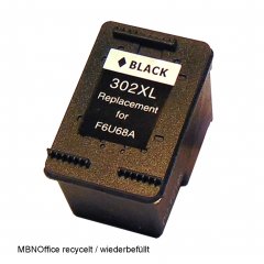 HP302BK XL recycelte Tintenpatrone