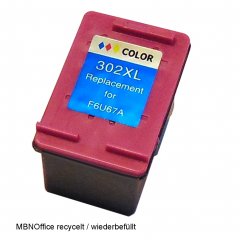 HP302CL XL recycelte Tintenpatrone