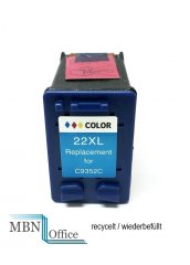 HP22CL recycelte Tintenpatrone