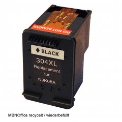 HP304BK XL recycelte Tintenpatrone