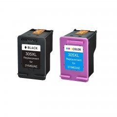 HP305 schwarz und farbig recycelte Tintenpatrone