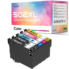 Kompatible Epson-Tintenpatronen T502 XL alle Farben 5 S