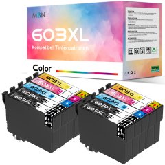 Kompatible Epson-Tintenpatronen T603 XL alle Farben 10 
